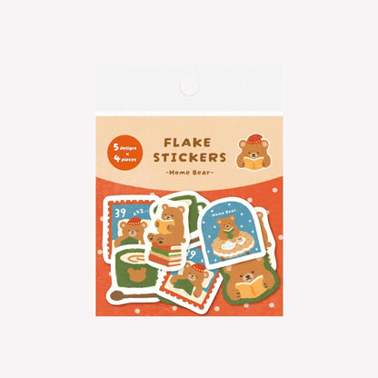 Furukawashiko Winter 2026 House Bear Flake Stickers