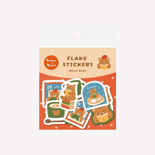 Furukawashiko Winter 2026 House Bear Flake Stickers