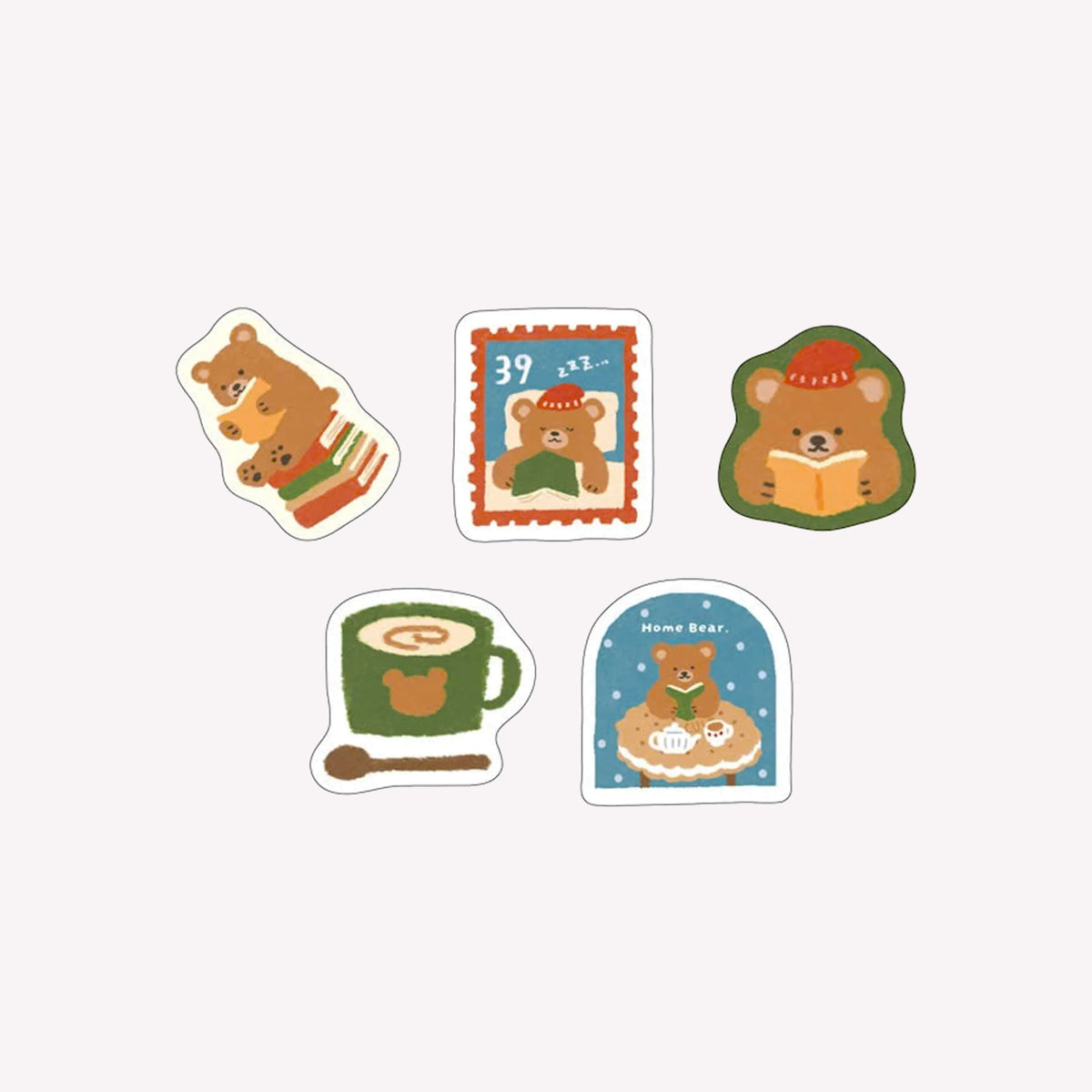 Furukawashiko Winter 2026 House Bear Flake Stickers