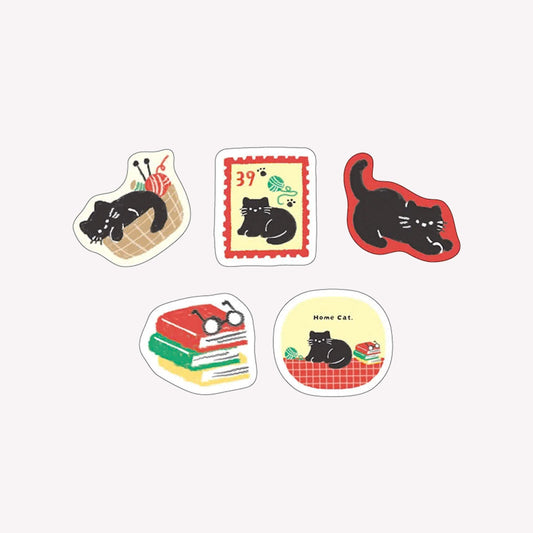 Furukawashiko Winter 2026 House Cat Flake Stickers