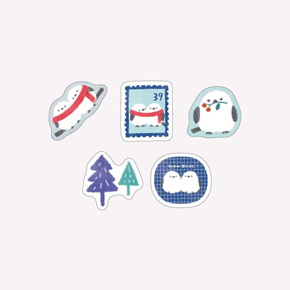 Furukawashiko Winter 2026 Snow Bird Flake Stickers