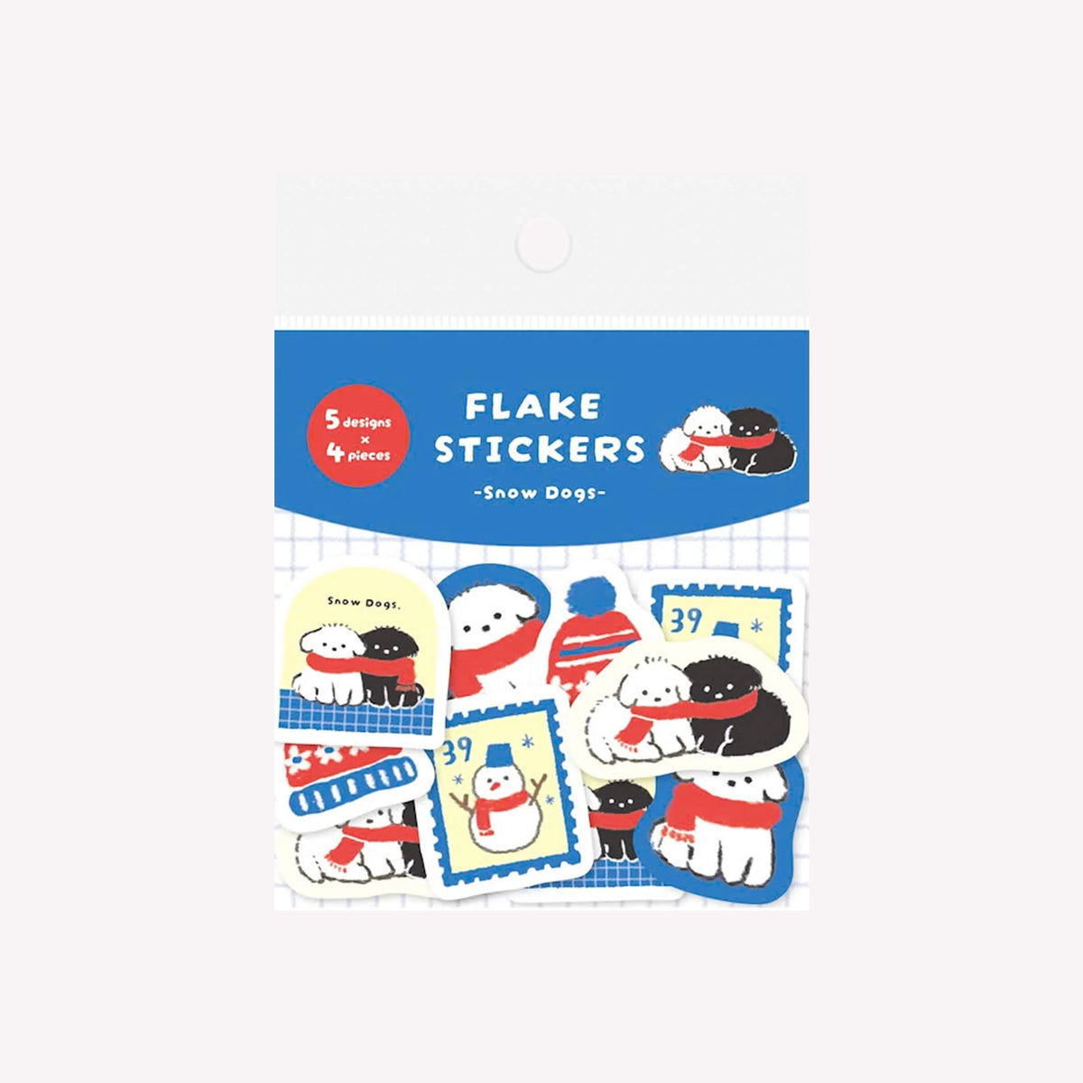 Furukawashiko Winter 2026 Snow Dog Flake Stickers
