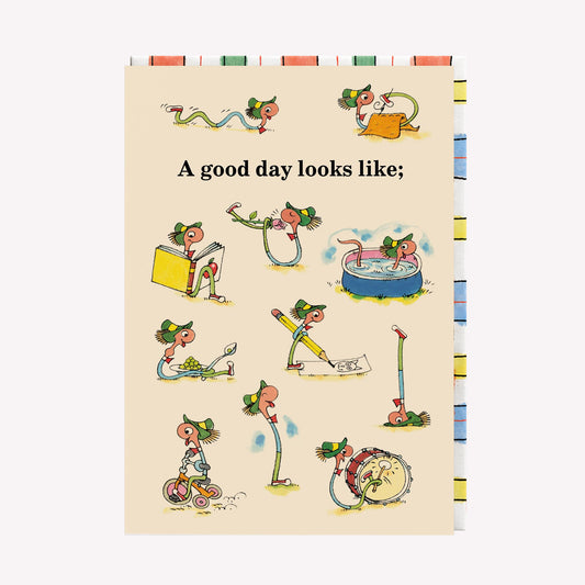 A Good Day Looks Like Lowly Worm Richard Scarry Greetings Card