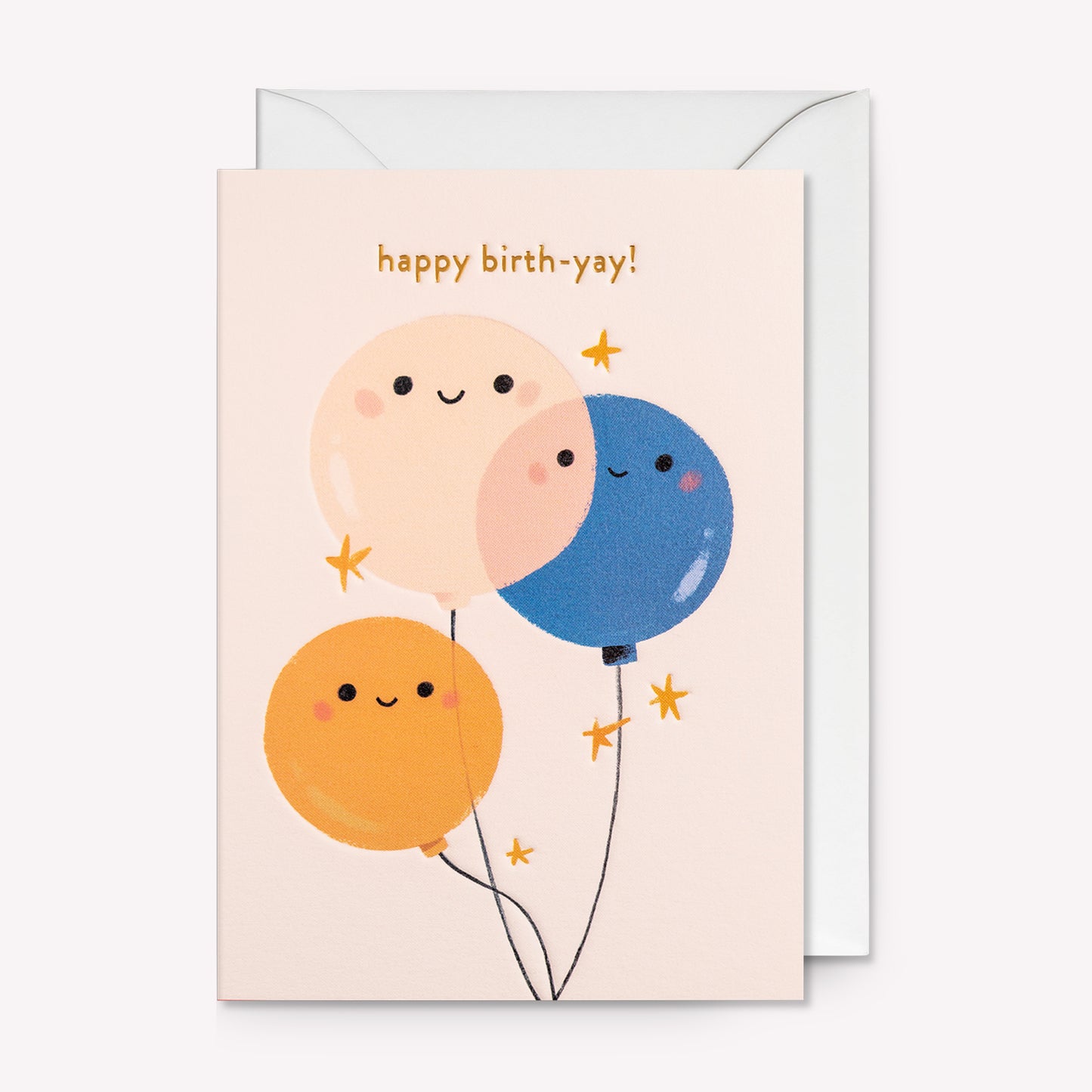 Happy Birth-Yay Balloons Greetings Card