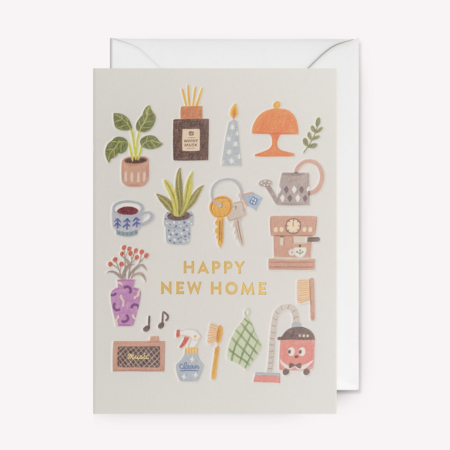 Happy New Home Hygge Greetings Card