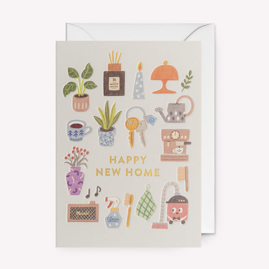 Happy New Home Hygge Greetings Card