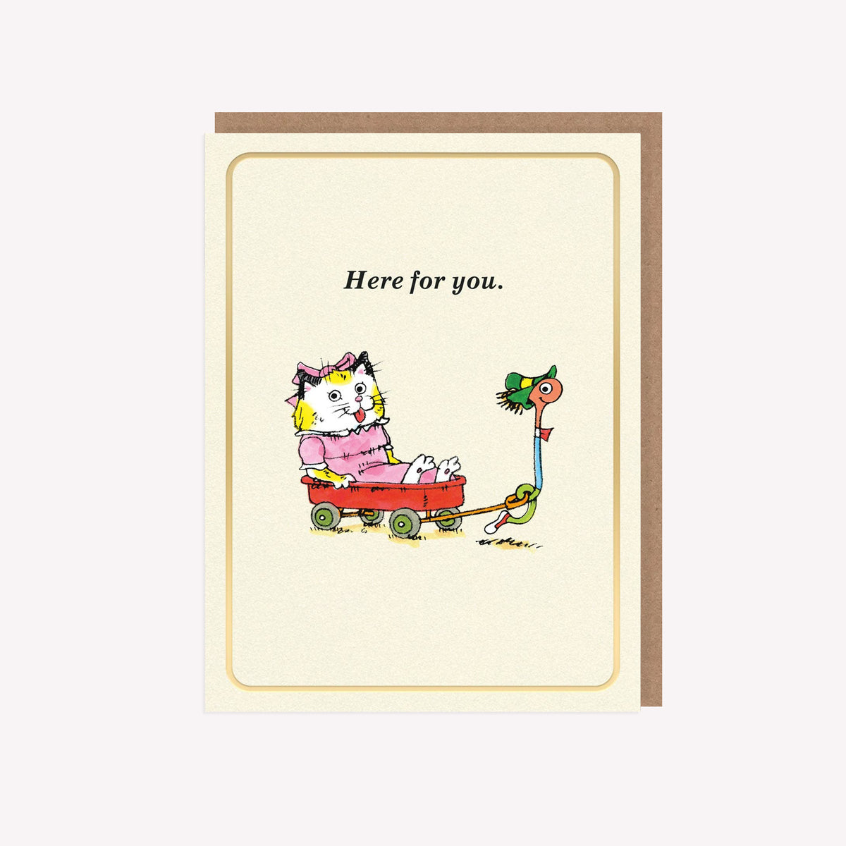 Here For You Richard Scarry Mini Greetings Card