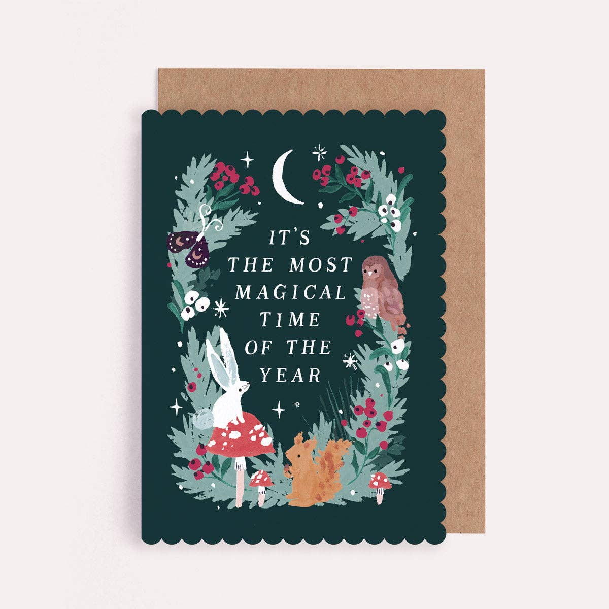 The Most Magical Time Of Year Woodland Christmas Greetings Card