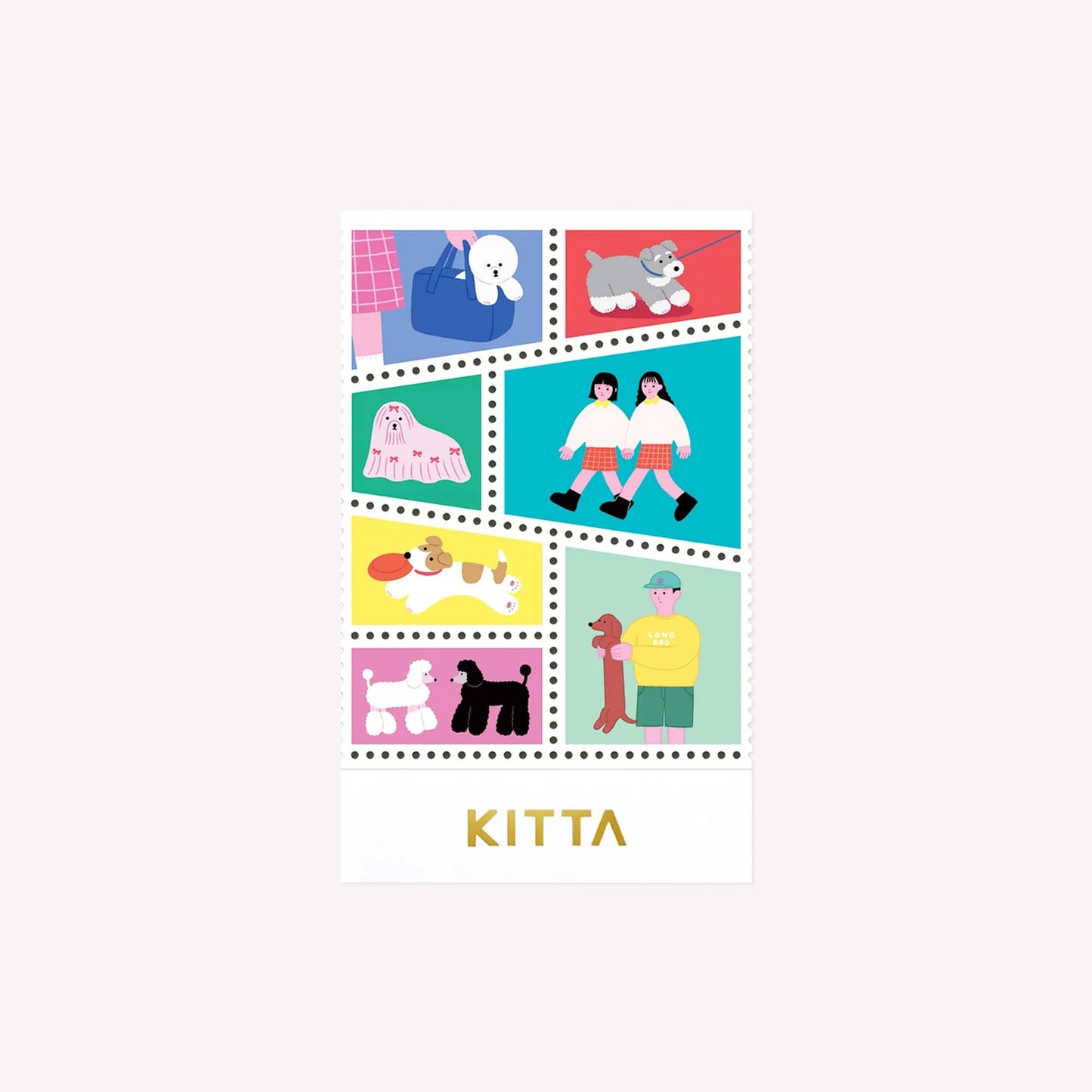 King Jim Kitta Dog Walk Washi Stickers