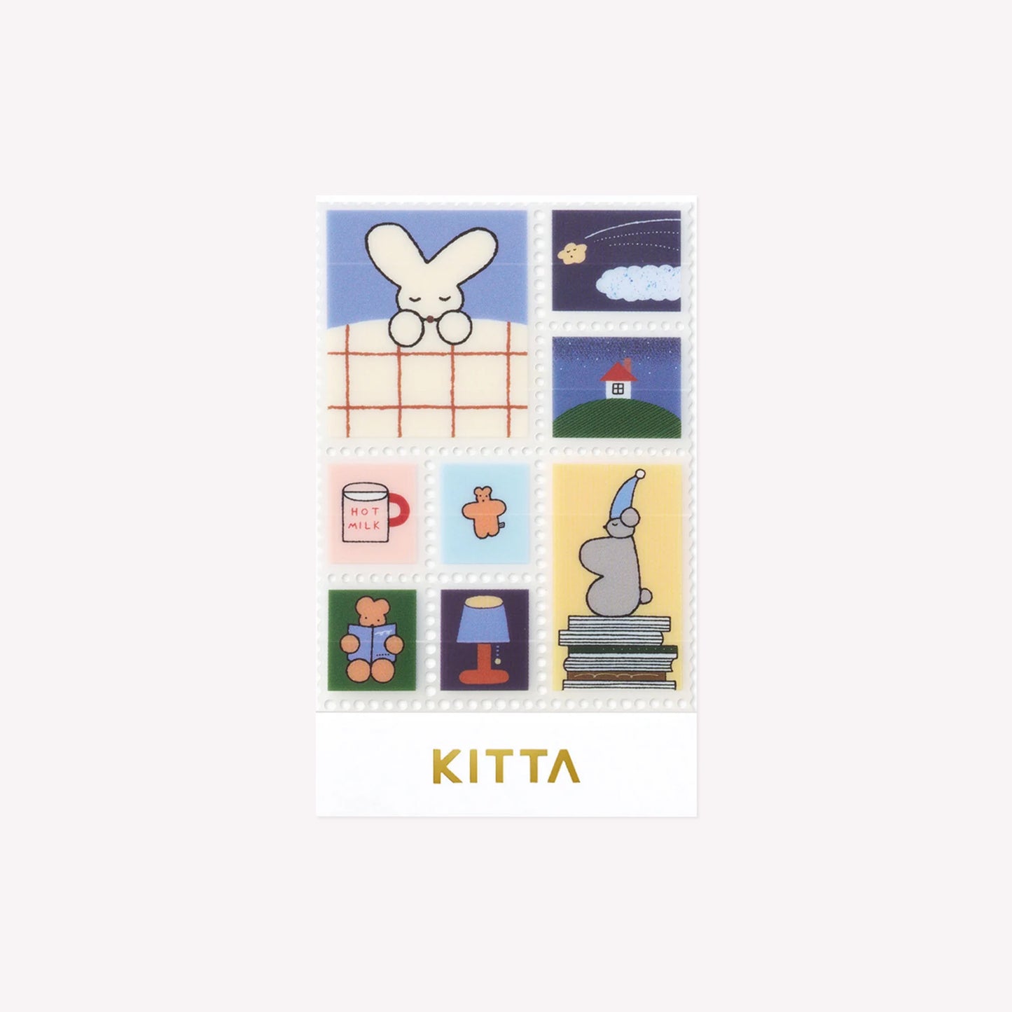 King Jim Kitta Bunny Good Night Clear Stickers