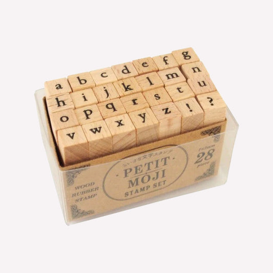 Kodomo No Kao Lowercase Alphabet Stamp Set