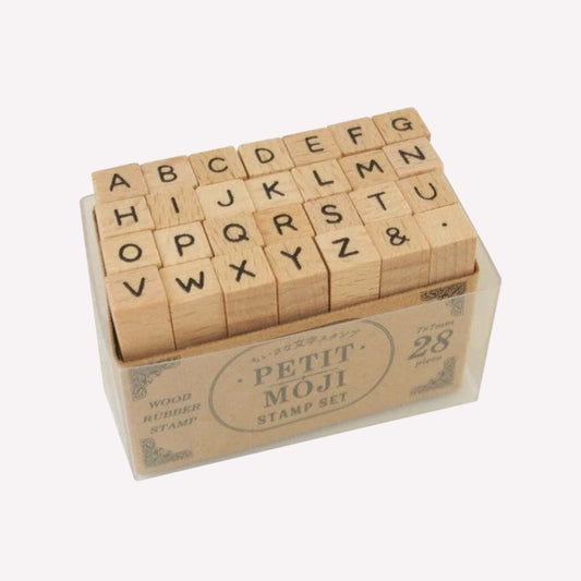 Kodomo No Kao Uppercase Alphabet Stamp Set
