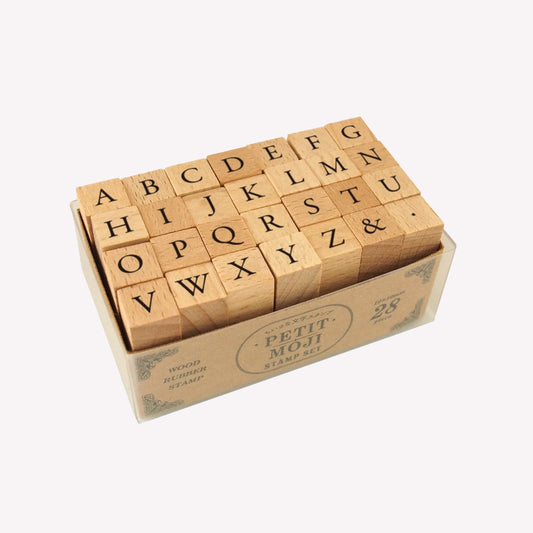 Kodomo No Kao Uppercase Alphabet Stamp Set