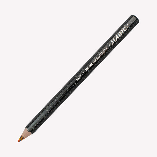 Koh-I-Noor 'Magic Pencil' in neon with a sparkly black barrel and multicoloured neon lead.