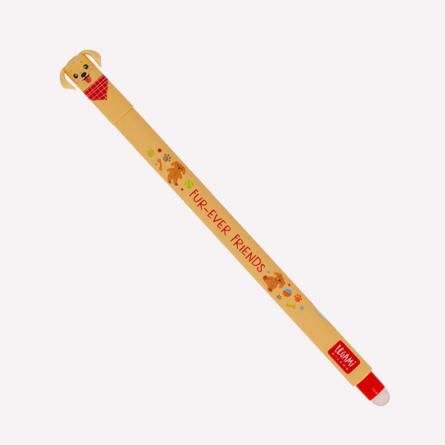 Legami Fur-Ever Friends limited edition pen set golden retriever with text reading "Fur-ever Friends." 