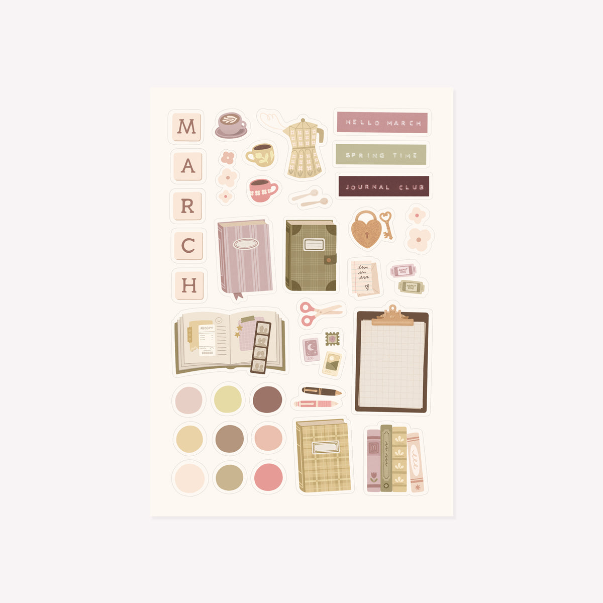 Monthly Salt Scrap Club Mail Sticker Sheet (Extras & Seconds)
