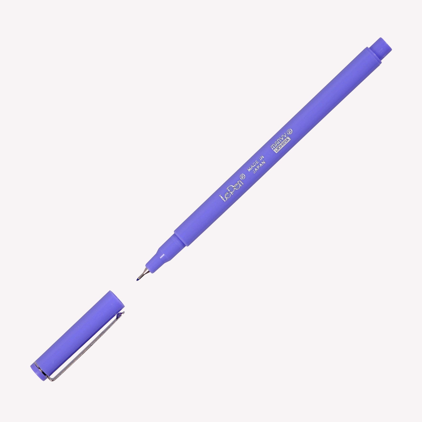 Open Marvy Uchida Le Pen fineliner in amethyst.