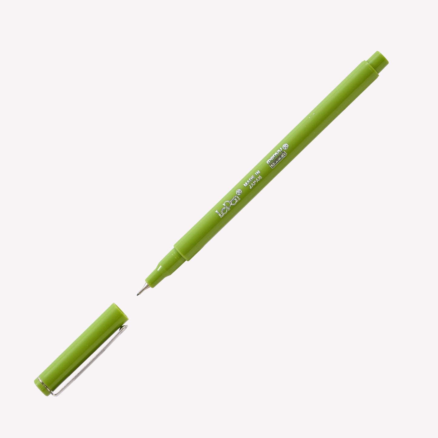 Open Marvy Uchida Le Pen fineliner in matcha.