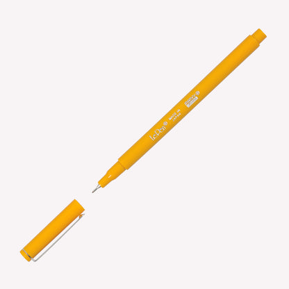 Open Marvy Uchida Le Pen fineliner in mustard.