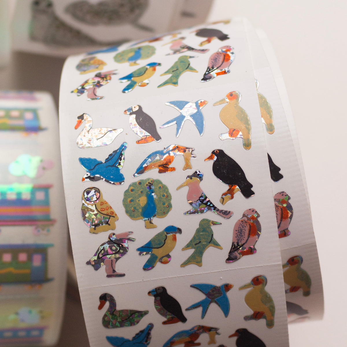 Micro Line Sticker Stickermagic Prismatic Micro Birds Mini Sticker Sheet – Salt Art Supply