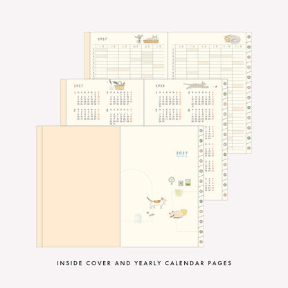 Midori 2027 Cat B6 Pocket Diary