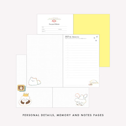Midori 2027 Dog B6 Pocket Diary