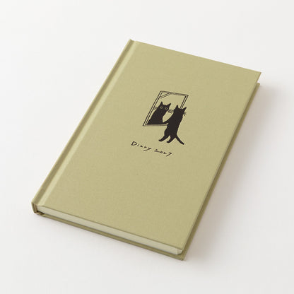Midori 2027 Cat B6 Fabric Book-Style Diary