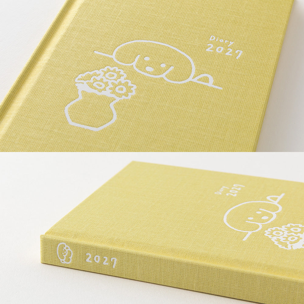Midori 2027 Dog B6 Fabric Book-Style Diary