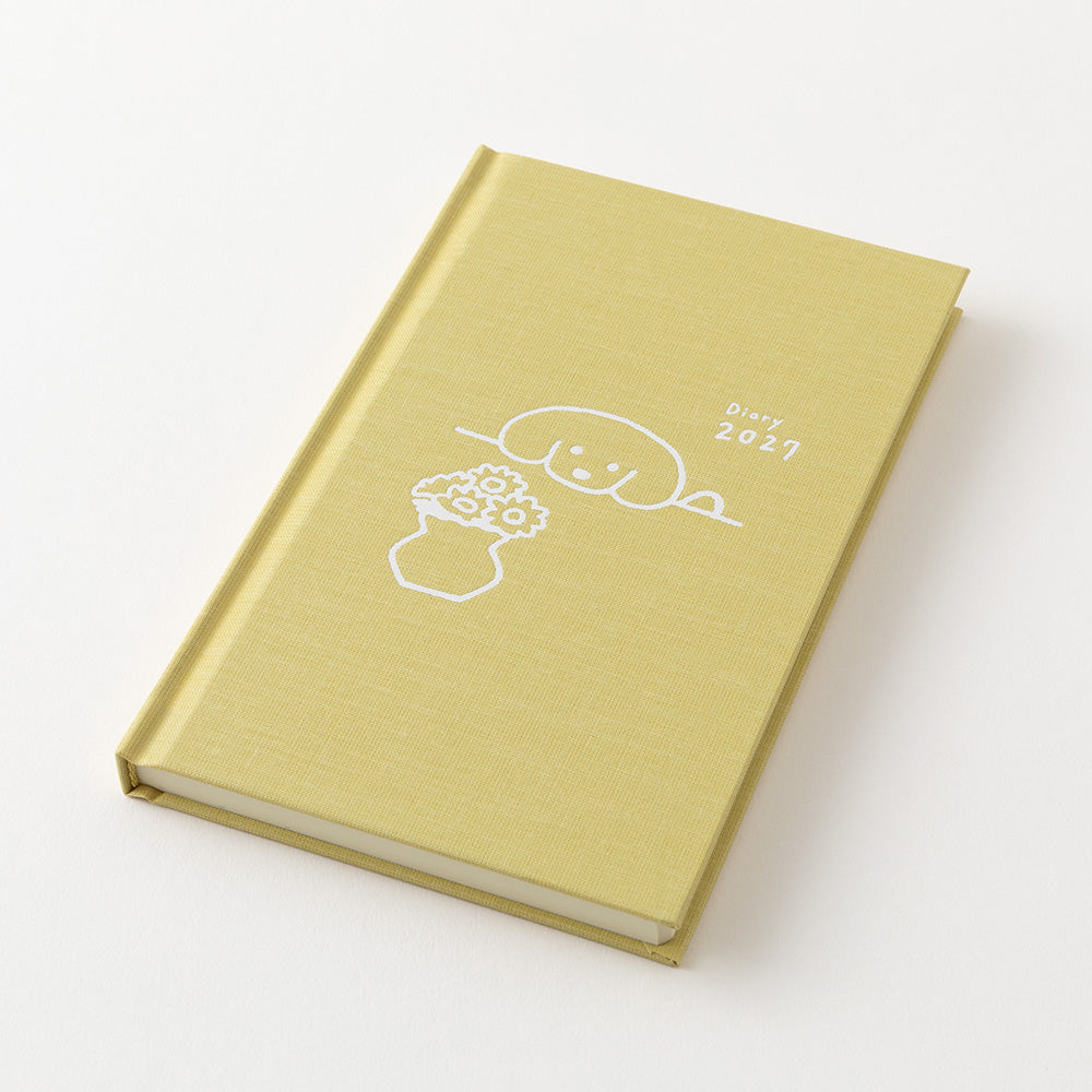 Midori 2027 Dog B6 Fabric Book-Style Diary