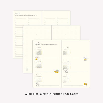 Midori 2027 Dog B6 Fabric Book-Style Diary