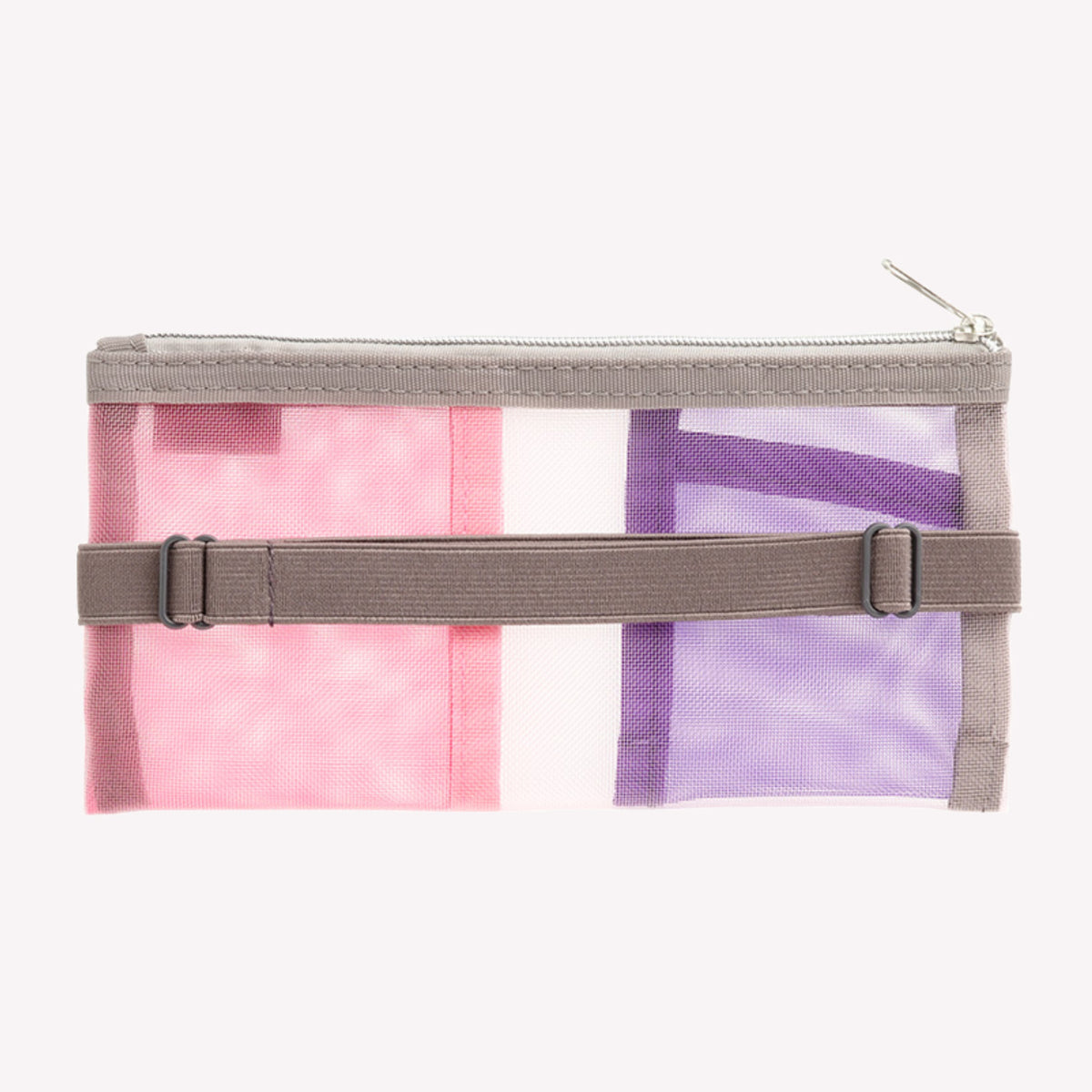 Midori Pink Mesh Book Band Pen Case