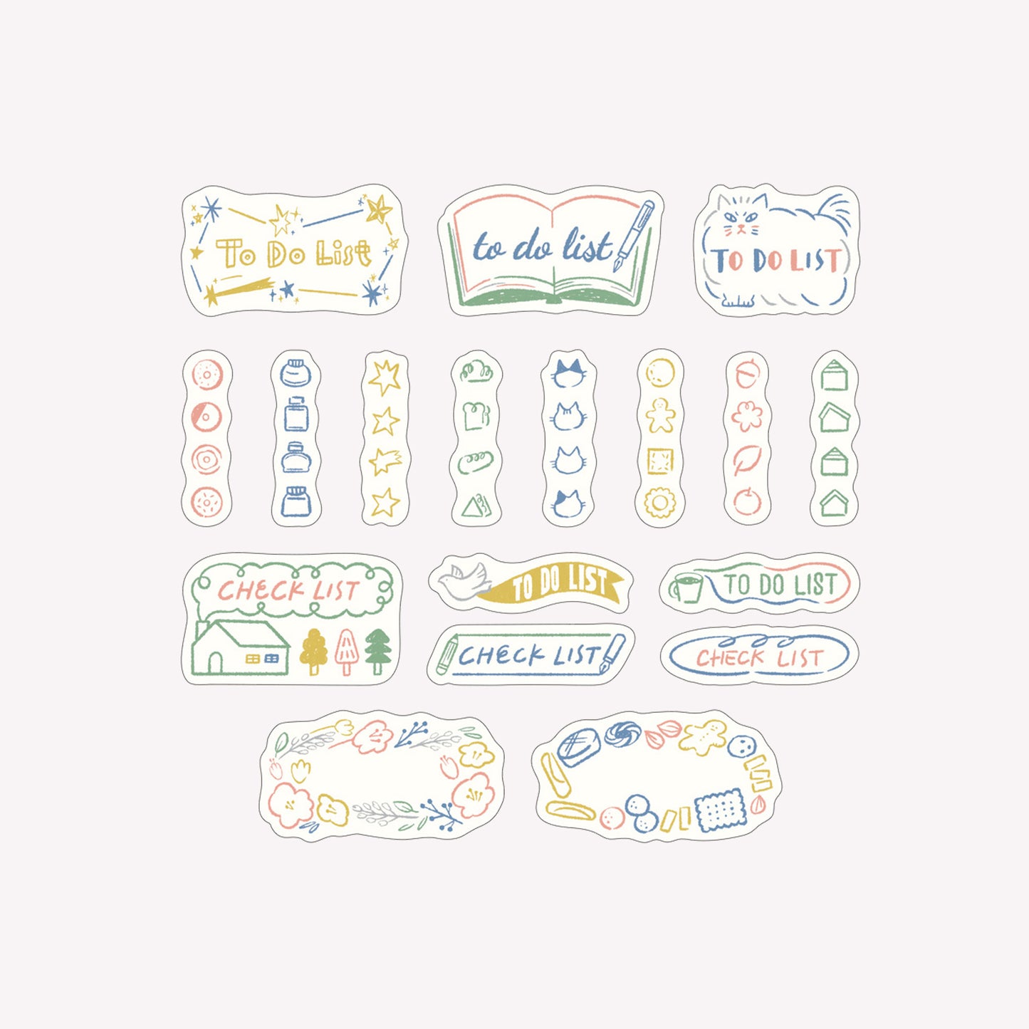 Midori Yuru Log To Do List Sticker Roll