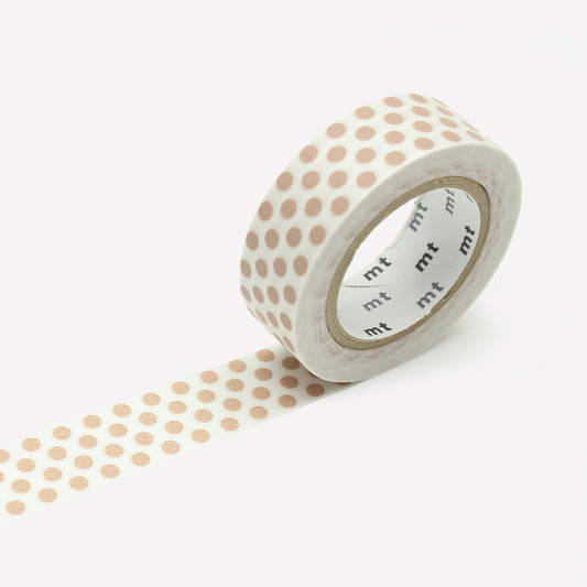 MT Deco Milk Tea Beige Dot Washi Tape