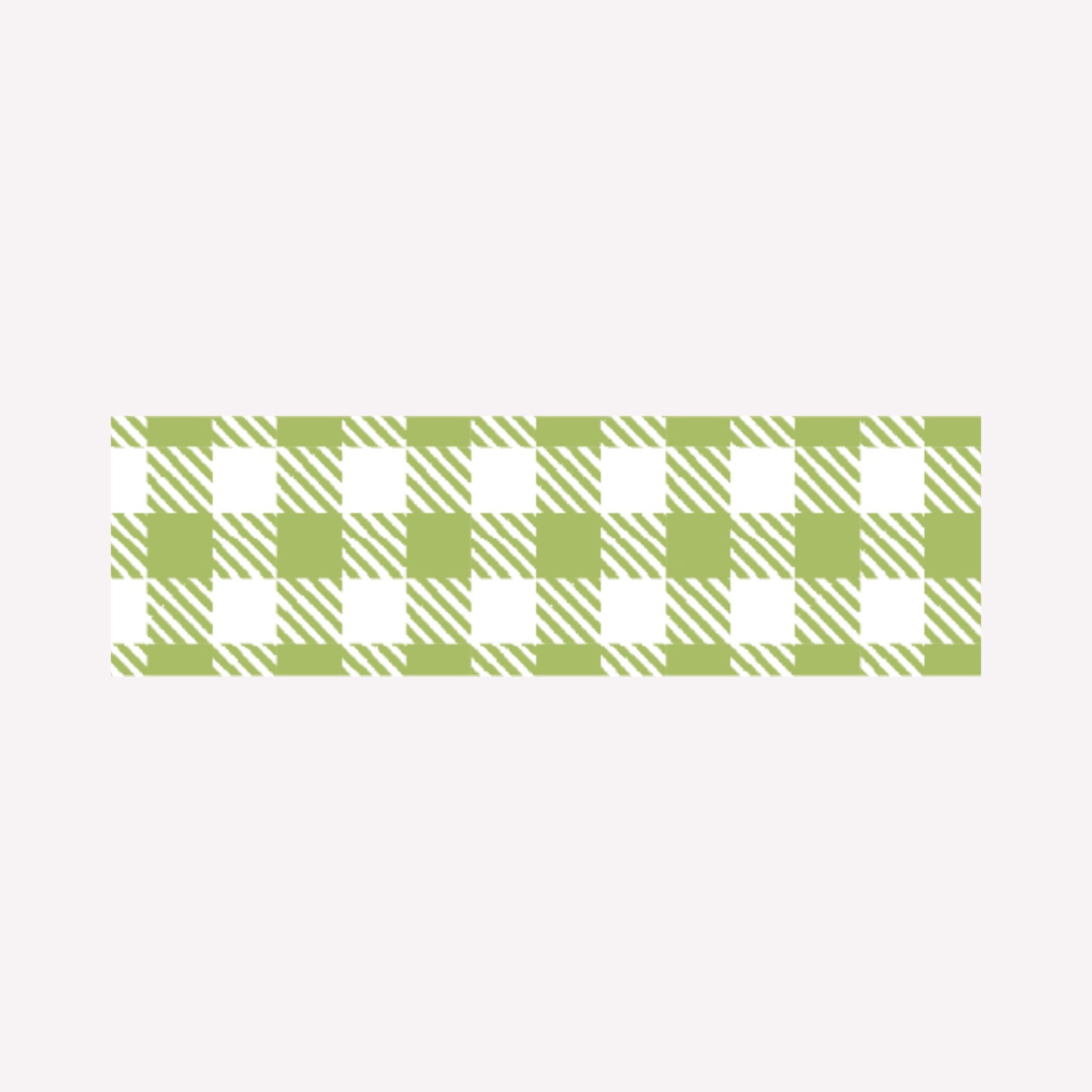 MT Moss Green Checkered Gingham Washi Tape