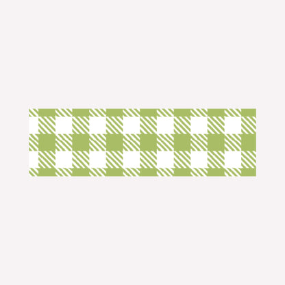 MT Moss Green Checkered Gingham Washi Tape