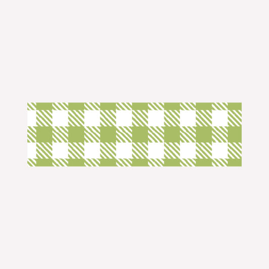 MT Moss Green Checkered Gingham Washi Tape