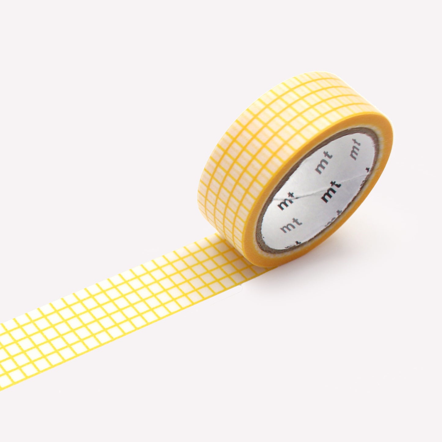 MT Hougan Dandelion Yellow Grid Washi Tape