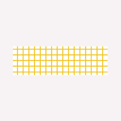 MT Hougan Dandelion Yellow Grid Washi Tape