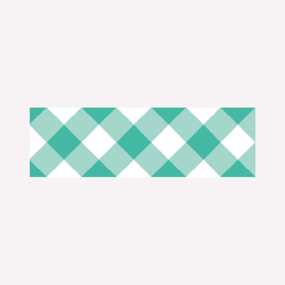 MT Green Checkered Gingham Washi Tape