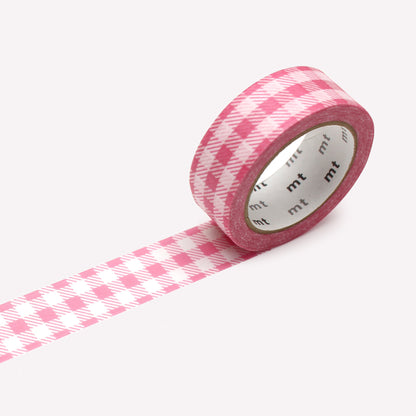 MT Pink Checkered Gingham Washi Tape