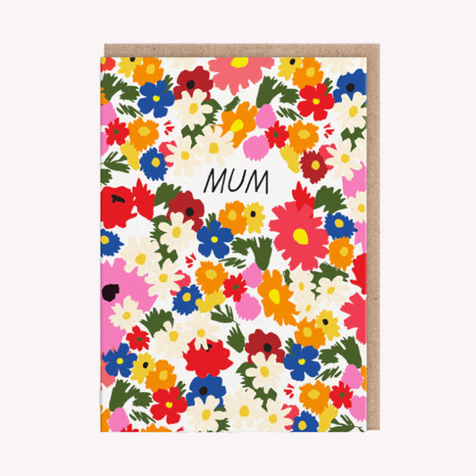 Mum Flowers Mother's Day Greetings Card