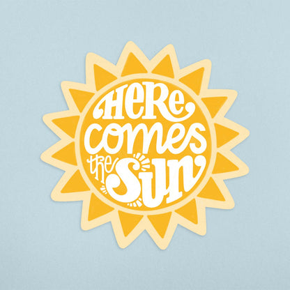 Here Comes The Sun Illustrated Sticker