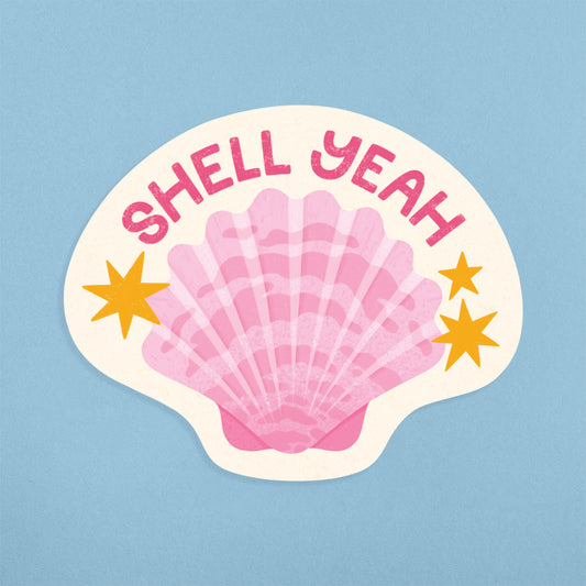 Shell Yeah Illustrated Sticker