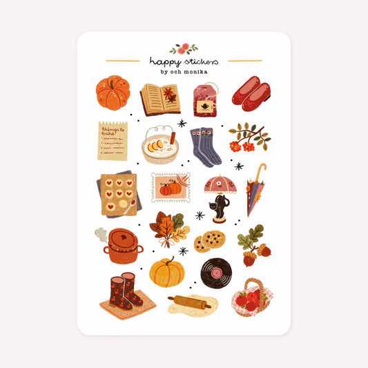 Och Monika Hello Autumn A6 Sticker Sheet