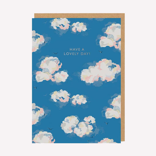 Lovely Day Clouds Greetings Card