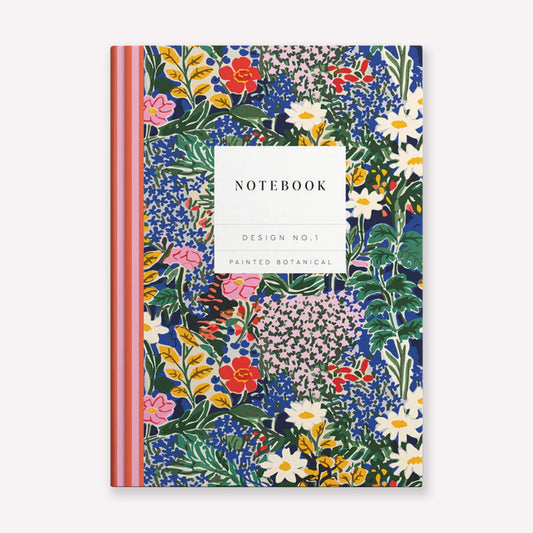 Painted Botanical Hardback Lined Notebook