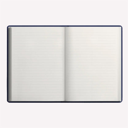 Open hardback Ohh Deer Kaleido notebook with subtle lined pages. 