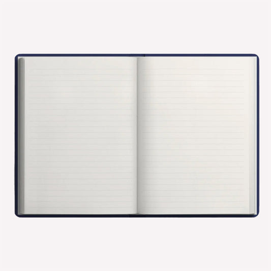 Open hardback Ohh Deer Kaleido notebook with subtle lined pages. 