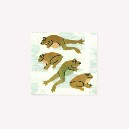 Stickermagic Pearlie Jumping Frogs Mini Sticker Sheet