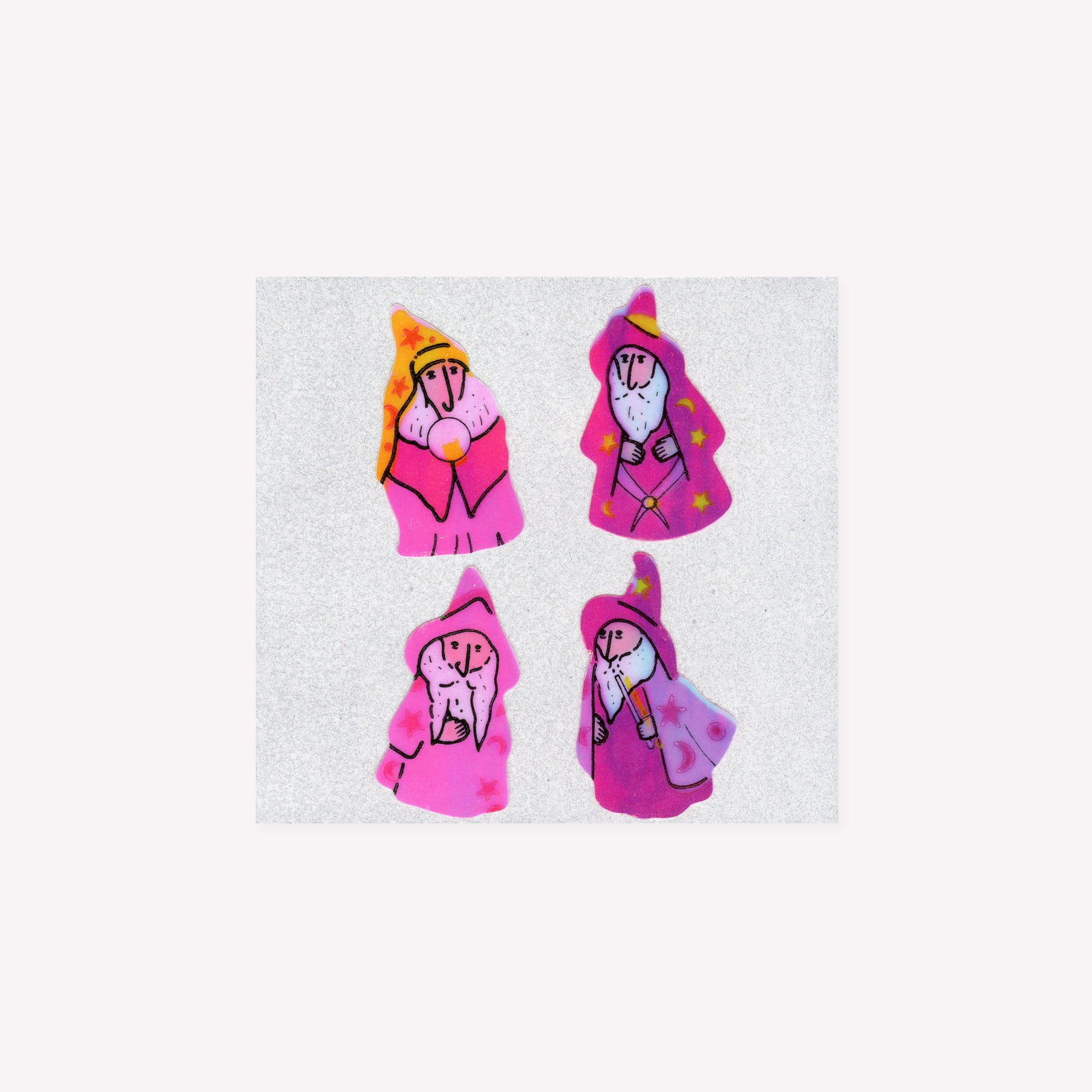 Stickermagic Pearlie Pink Wizard Mini Sticker Sheet – Salt Art Supply